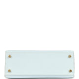 Hermes Kelly Sellier 25 Bleu Brume Epsom Gold Hardware