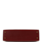 Hermes Kelly Sellier 20 Rouge H Box Gold Hardware