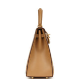 Hermes Kelly Sellier 25 Biscuit Verso Madame Gold Hardware
