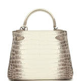 Hermes Kelly Retourne 25 Himalaya Niloticus Crocodile Palladium Hardware