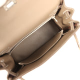 Hermes Kelly Retourne 25 Etoupe Togo Palladium Hardware