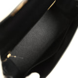 Hermes Kelly Sellier 28 Black Box Gold Hardware