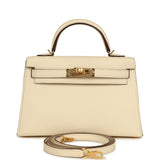 Hermes Kelly Sellier 20 Nata Epsom Gold Hardware