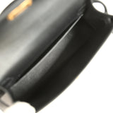 Hermes Kelly Sellier 20 Black Epsom Gold Hardware