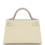 Hermes Kelly Sellier 20 Craie Epsom Gold Hardware