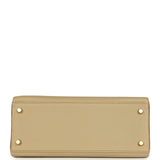 Hermes Special Order (HSS) Kelly Retourne 28 Gold and Trench Clemence Brushed Gold Hardware