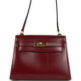 Vintage Hermes Kelly Sellier 20 Rouge H Box Gold Hardware