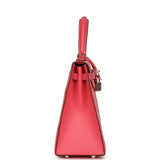 Hermes Kelly Sellier 25 Rose Lipstick Chevre Mysore Palladium Hardware