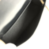 Pre-owned Hermes Special Order (HSS) Kelly Sellier 20 Black and Vanille Matte Alligator Permabrass Hardware