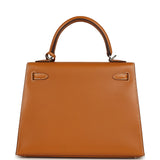 Hermes Kelly Sellier 25 Naturel Sable Butler Palladium Hardware