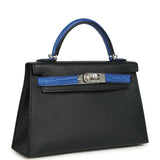 Hermes Kelly Sellier 20 Bleu De Minuit Madame and Bleu Electric Matte Alligator Mississippiensis Touch Palladium Hardware