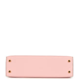 Hermes Special Order (HSS) Kelly Sellier 20 Rose Sakura Verso Chevre Mysore Gold Hardware
