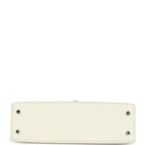 Hermes Kelly Sellier 20 New White Epsom Palladium Hardware