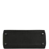 Hermes Kelly Retourne 25 Black Cheri Palladium Hardware