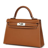 Hermes Kelly Sellier 20 Gold Epsom Palladium Hardware