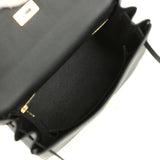 Hermes Kelly Retourne 25 Black Togo Gold Hardware