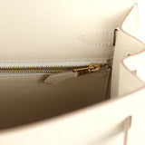 Hermes Kelly Sellier 25 Craie Epsom Gold Hardware