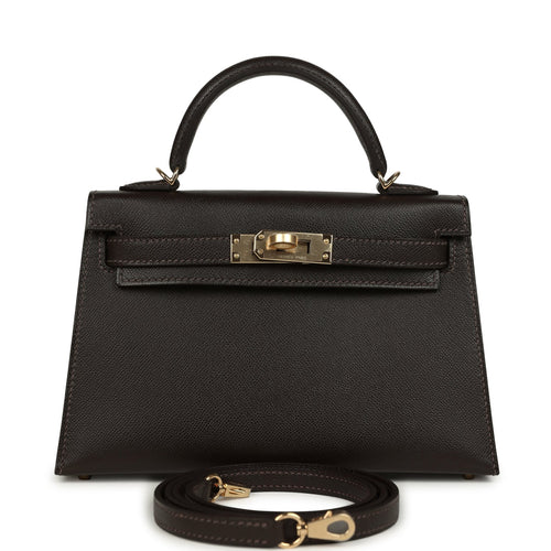 Hermes Kelly Sellier 20 Bai-Brun Madame Permabrass Hardware
