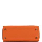 Hermes Kelly Retourne 25 Orange Togo Gold Hardware