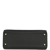 Hermes Kelly Retourne 28 Black Clemence Gold Hardware