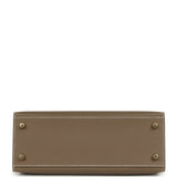 Hermes Kelly Sellier 25 Etoupe Epsom Gold Hardware
