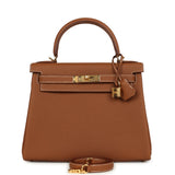Hermes Kelly Retourne 28 Gold Togo Gold Hardware