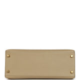 Pre-owned Hermes Kelly Sellier 28 Trench Epsom Gold Hardware