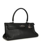 Vintage Hermes Shoulder Kelly 42 JPG Black Clemence Palladium Hardware