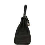 Hermes Kelly Retourne 25 Black Togo Palladium Hardware