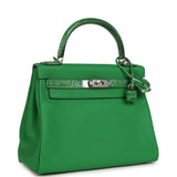 Hermes Kelly Retourne 28 Bambou Togo and Shiny Niloticus Crocodile Touch Palladium Hardware