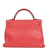 Pre-owned Hermes Kelly Retourne 32 Bougainvillea Clemence Gold Hardware