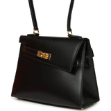 Hermes Kelly Sellier En Desordre 20 Black Box Gold Hardware