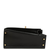 Hermes Kelly Sellier En Desordre 20 Black Box Gold Hardware