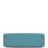 Hermes Kelly Sellier 20 Tri-color Blue Jean, Sesame and Ecorce Epsom Palladium Hardware