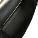 Pre-owned Hermes Kelly Sellier 28 Black Epsom Gold Hardware