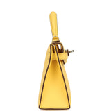 Hermes Kelly Sellier 20 Jaune Mango Epsom Palladium Hardware