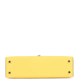 Hermes Kelly Sellier 20 Jaune Mango Epsom Palladium Hardware