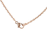 Hermes Mini Pop H Pendant Necklace Black Enamel Lacquered Rose Gold Hardware