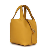 Hermes Picotin Lock 18 Jaune Ambre Clemence Gold Hardware