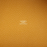 Hermes Picotin Lock 18 Jaune Ambre Clemence Gold Hardware
