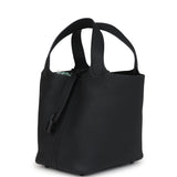 Hermes Picotin Lock 18 Monochrome Black Clemence Black Hardware