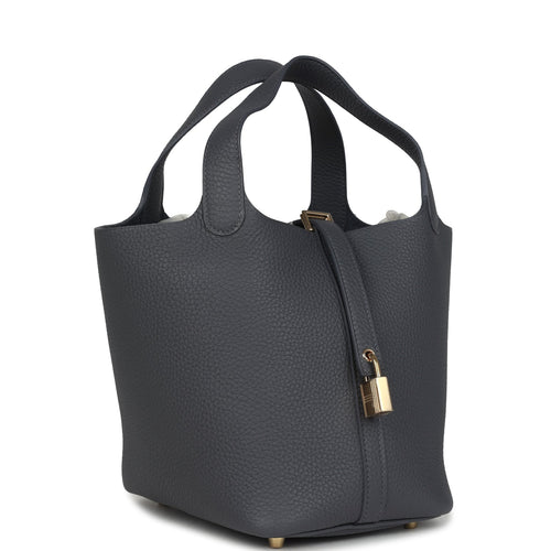 Hermes Picotin Lock 18 Ardoise Clemence Permabrass Hardware