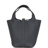 Hermes Picotin Lock 18 Ardoise Clemence Permabrass Hardware