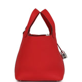 Hermes Picotin Lock 18 Rouge Radieux Clemence Palladium Hardware