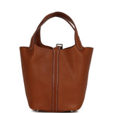 Hermes Picotin Lock 18 Fauve Barenia Faubourg Palladium Hardware