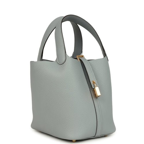 Hermes Picotin Lock 18 Gris Pantin Clemence Gold Hardware