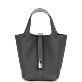 Hermes Picotin Lock 18 Eclat Ardoise Clemence and Gris Pantin Swift Palladium Hardware