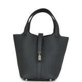 Hermes Picotin Lock 18 Gris Misty Clemence Palladium Hardware