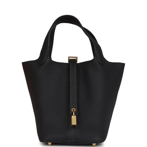 Hermes Picotin Lock 18 Caban Clemence Gold Hardware