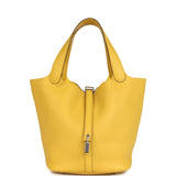 Hermes Picotin Lock 22 Sun Clemence Palladium Hardware